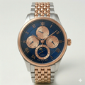 Blue Dial Multi-Function Watch – Two-Tone Steel Strap