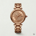 Rose Gold Heritage Bracelet Watch