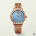 Sky Blue Diamond Luxe Rose Gold Watch