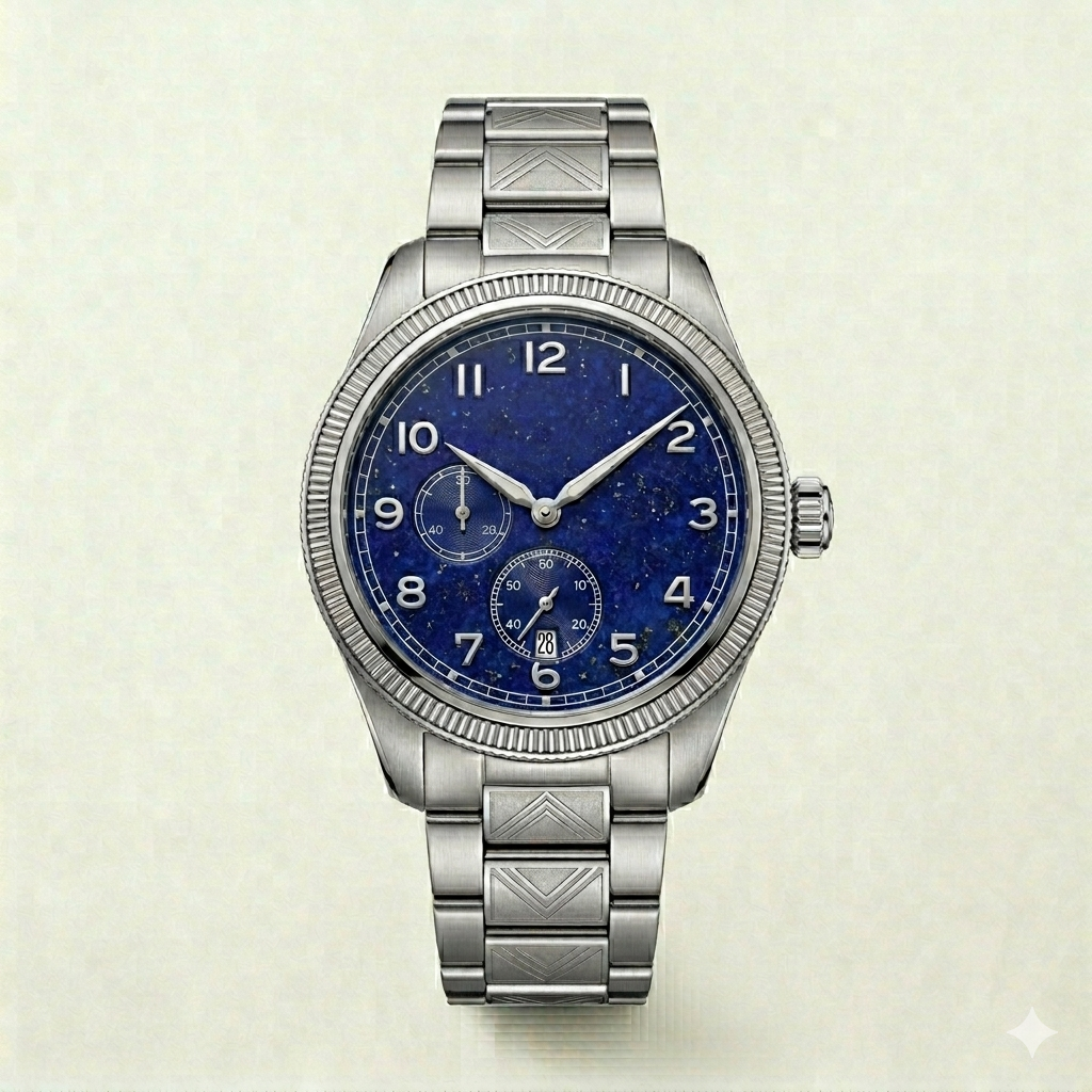 Deep Blue Dial Multi-Function Watch