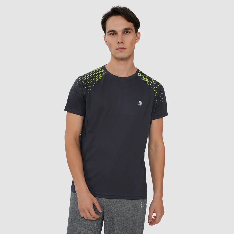 men's sports t shirts Half sleeves - Dk.Grey