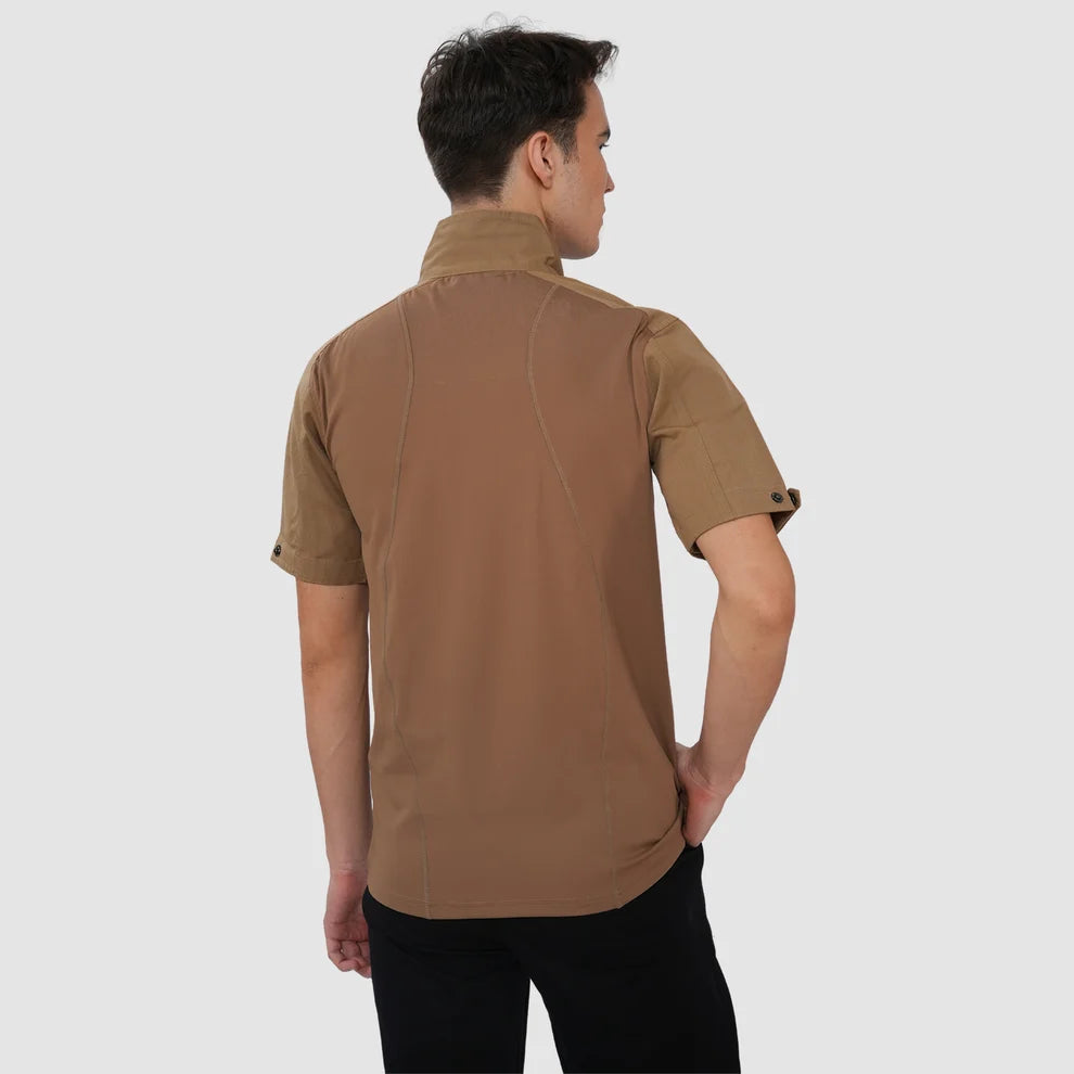 Men’s Polo Half Sleeve Tactical T-Shirt – Khaki